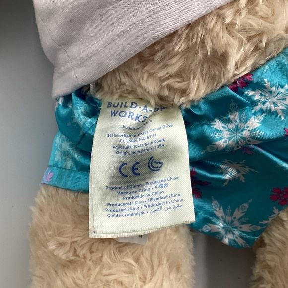 Build A Bear Happy Hugs Teddy Wearing Disney Frozen Elsa And Ana Pajamas - Picture 3 of 4